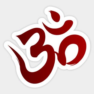 Red Crown Chakra Symbol, Sahasrara Sticker